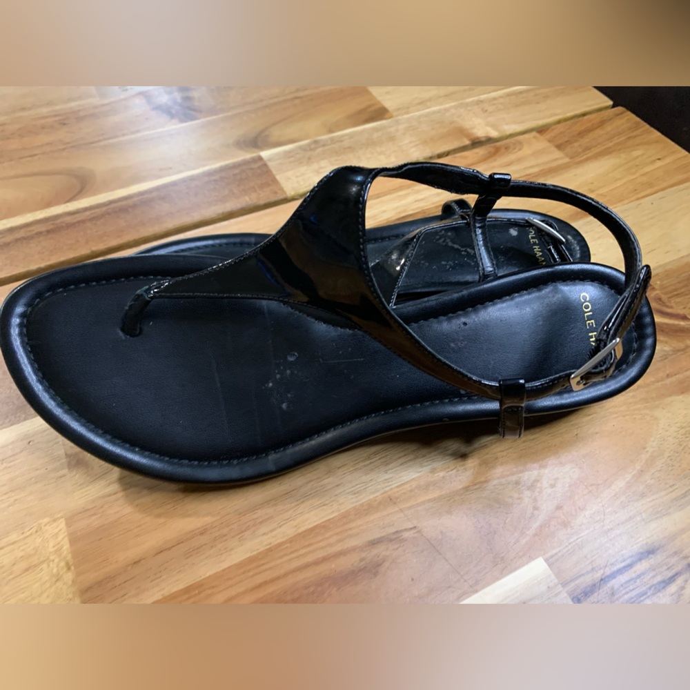Cole Haan Black Women’s Thong Sandals , Size 9 1/2 - Picture 1 of 9